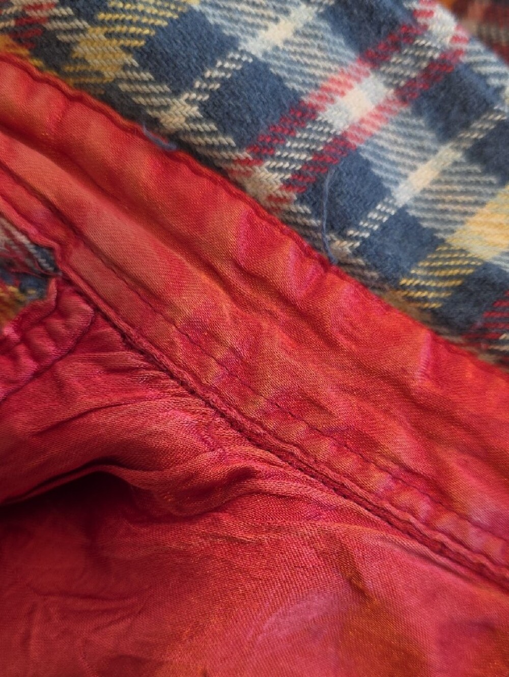 ESPRIT Sport Vintage Red Plaid Button-Up Flannel Shirt - Picture 12 of 15